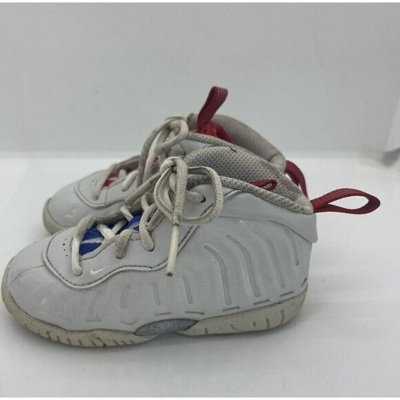 Nike Little Posite One (TD) Shoes Photon Dust/Silver DJ4026 001 Toddlers Sz 6C - Picture 3 of 8